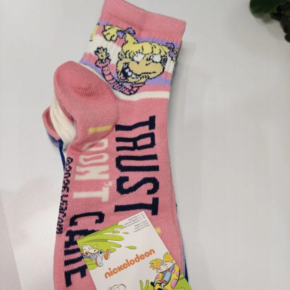Rugrats Purple Cartoon Graphic Socks - Picture 4 of 5